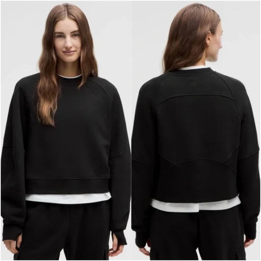 NWT Lululemon Scuba Oversized  Pullover Black Leisure Sz M/L